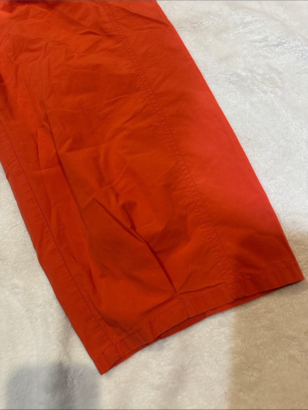 Eileen Fisher Organic Cotton Orange Lantern Pants XXS Barrel Pants Pull On - Picture 7 of 8